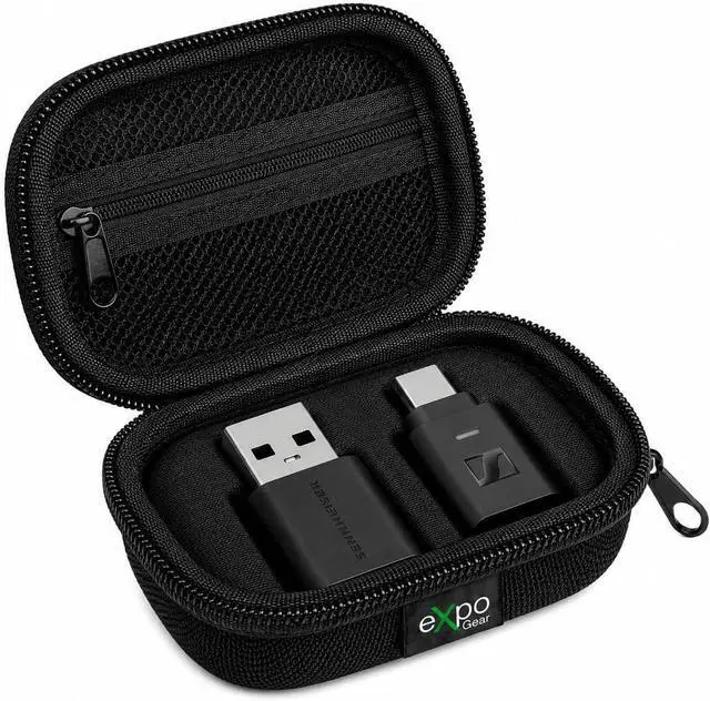 Alt view image 2 of 4 - Sennheiser BTD 700 Bluetooth Dongle with aptX Lossless, Auracast, Ultra-Low Latency Audio, Plug-and-Play USB-A/USB-C Connectivity, and Expo Gear Weather-Resistant Hard-Shell Case
