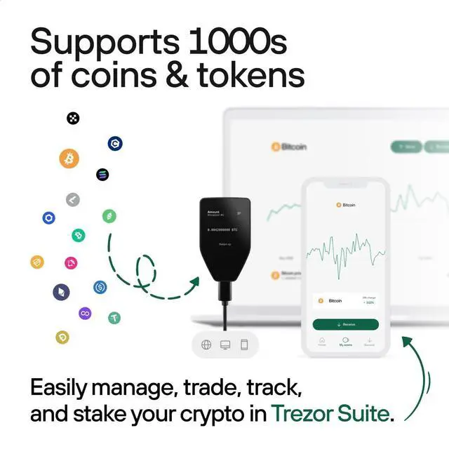 Alt view image 3 of 7 - Trezor Safe 5 Hardware Wallet with Keep Metal Seed Backup Bundle Touchscreen Crypto Security, Secure Element Protection & Cold Storage Recovery Kit
