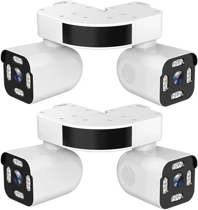 Main image of 2pcs Dual Lens PTZ Surveillance Camera, 2.4G WiFi Security Camera for Home with Rotation, Motion Detection, Two-Way Audio, Night Vision, Cloud/SD Card Storage