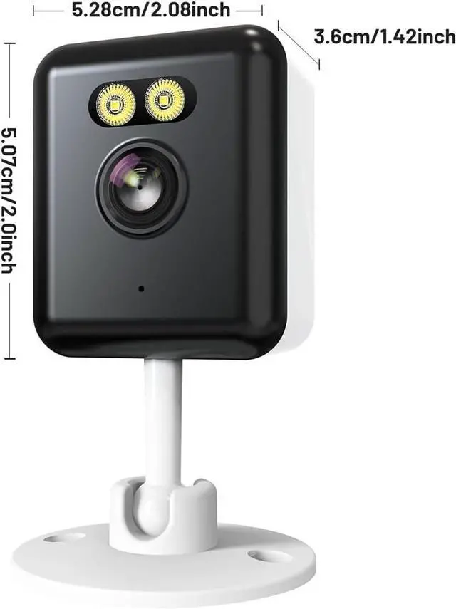 Alt view image 7 of 7 - 4pcs Wireless Security surveillanceHousehold Indoor Camera Supported Infrared Night Vision,Alarm Camera Two-Way Voice intercom,2.4Ghz WiFi,1296P HD Night Vision,USB Power Supply,Suitable