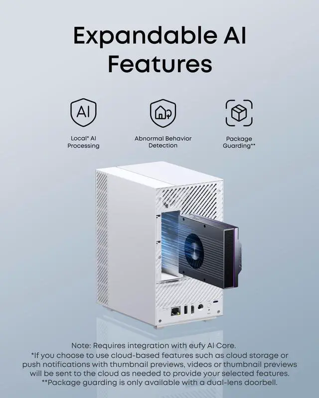 Alt view image 6 of 7 - eufy HomeBase Professional S1, Home Security Center, 4G Connectivity, Battery Backup, Local Expandable Storage, Advanced Local AI, Compatible with eufy Security Products