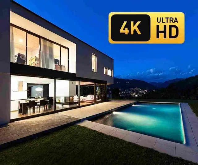Alt view image 3 of 7 - Swann 4K Ultra HD Add-On Security Cameras 4PCS, Red&Blue Flashing Lights, Color Night Vision, Smart Detection, Wired, Indoor/Outdoor Video Surveillance(Only Works with 4K & Higher Resolution DVR)