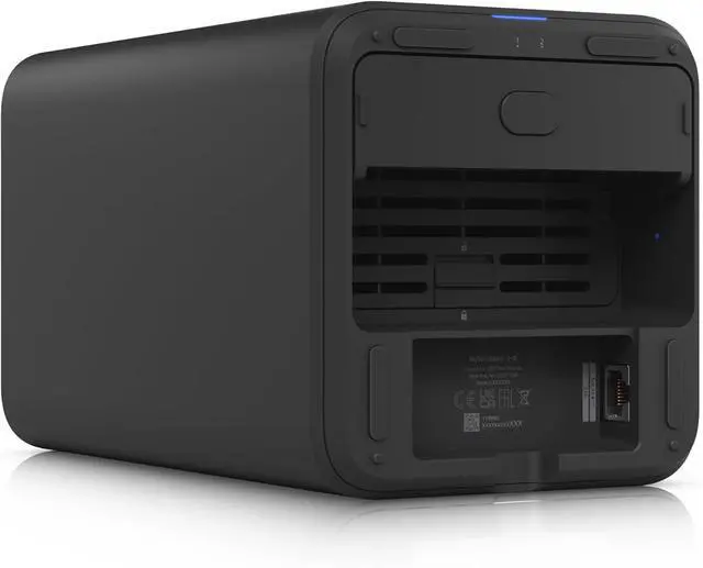 Alt view image 6 of 6 - Ubiquiti UNAS-2-B Network Storage Server Black - 2 x 3.5" Slots, 2.5GbE, PoE++, RAID 1