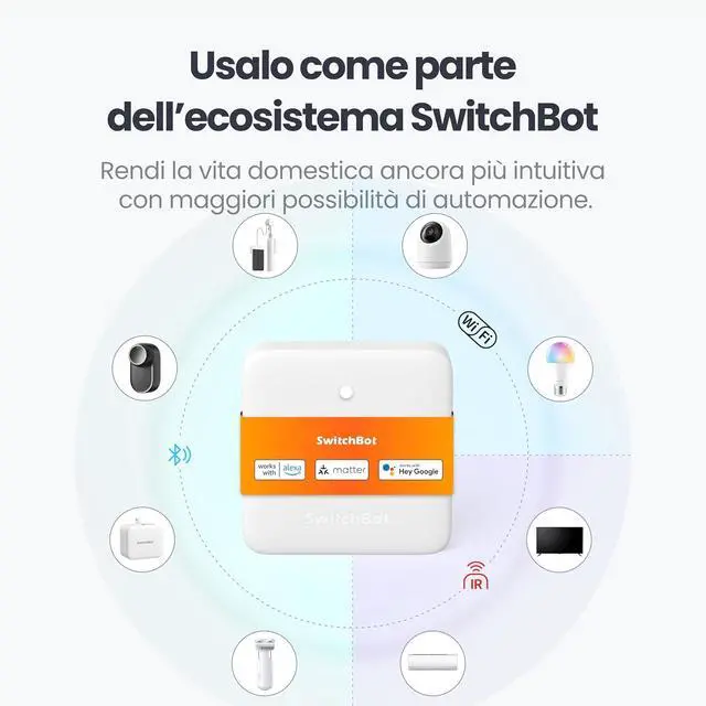 Alt view image 2 of 7 - SwitchBot Smart mmWave Radar Motion Sensor, Bluetooth Presence Sensor with Dynamic Detection & Zone Positioning, Compatible with Alexa, HomeKit & Apple Home (Presence Sensor&Hub Mini Matter)