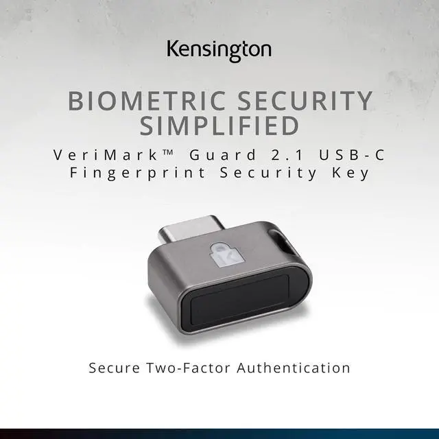 Alt view image 2 of 7 - VeriMark Guard 2.1 USB-C Fingerprint Security Key
