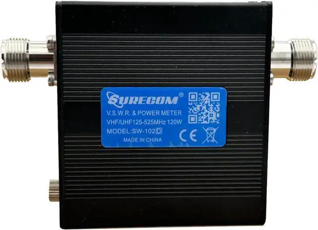 Alt view image 5 of 6 - Mcbazel Surecom SW-102D-S VHF/UHF 125-525Mhz 120W V.S.W.R. & Power Meter (SO239 Connector)