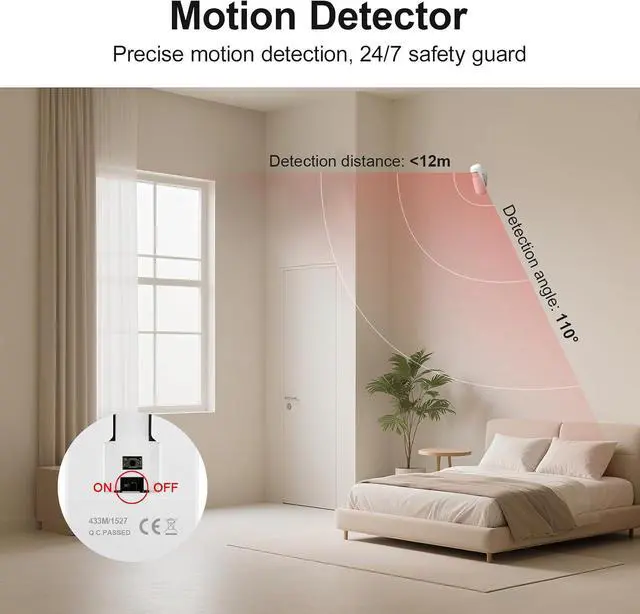 Alt view image 5 of 7 - Security Systems for House,13Pcs WiFi+GSM/4G Home Alarm System with 2K HD Camera DIY Kit,Tuya APP Real-Time Alert,Remote Control,Apartment,Kids Safety NO Monthly Fees