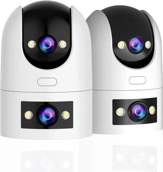 Main image of JOOAN 2K Dual Lens Indoor Outdoor Security Camera, 5GHz/2.4GHz WiFi Pet Camera with PTZ Auto Tracking, Motion Detection, 2-Way Audio, IP66 Waterproof, for Baby/Dog/Cat/Elderly, Multi-User Shared