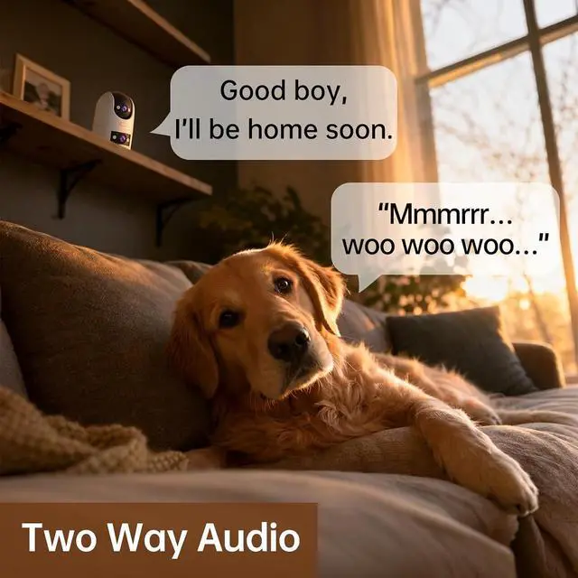 Alt view image 4 of 7 - JOOAN 2K Dual Lens Indoor Outdoor Security Camera, 5GHz/2.4GHz WiFi Pet Camera with PTZ Auto Tracking, Motion Detection, 2-Way Audio, IP66 Waterproof, for Baby/Dog/Cat/Elderly, Multi-User Shared