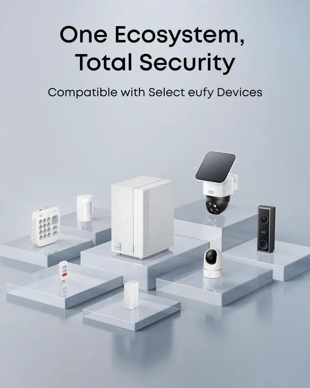 Alt view image 3 of 7 - eufy ExpertSecure System E10, Home Security Center, 4G Connectivity and Battery Backup, Flexible Contract, Advanced Local AI, Compatible with eufy Security Products