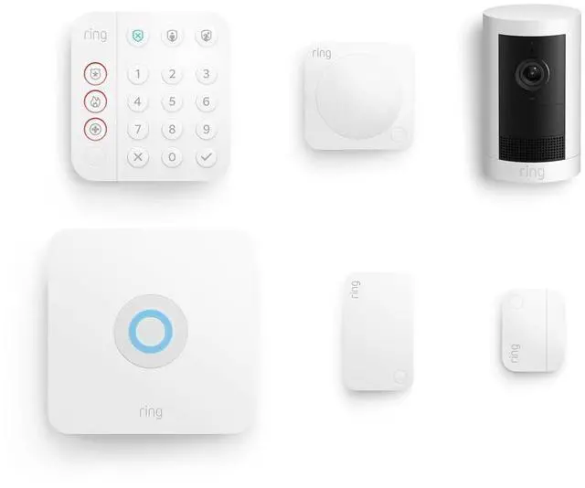 Main image of Ring Alarm 5-Piece Kit with Ring Outdoor Cam Plus, Battery