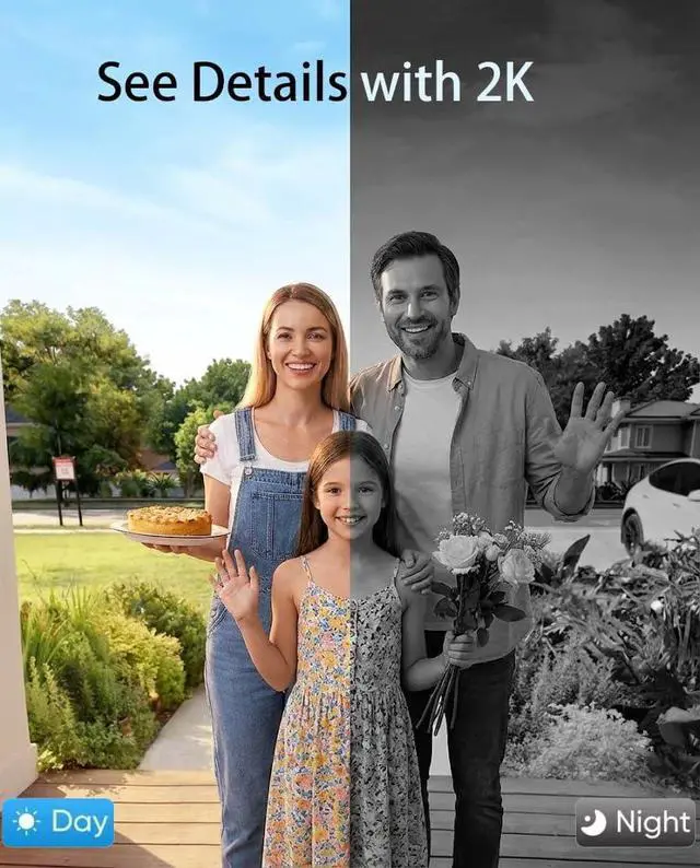 Alt view image 2 of 7 - Smart Lock with Camera & Video Doorbell eLinksmart Keyless Entry Deadbolt with PIR Motion Detection, Built-in WiFi No Hub, Fingerprint Keypad Tuya App Alexa, 365-Day Battery, for Front Door