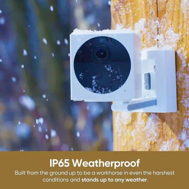 Alt view image 4 of 6 - WYZE Cam Outdoor Starter Bundle v2 (Includes Base Station and 1 Cam) and Security Stickers, Battery Powered, 1080p HD, IP65 Rated, Color Night Vision