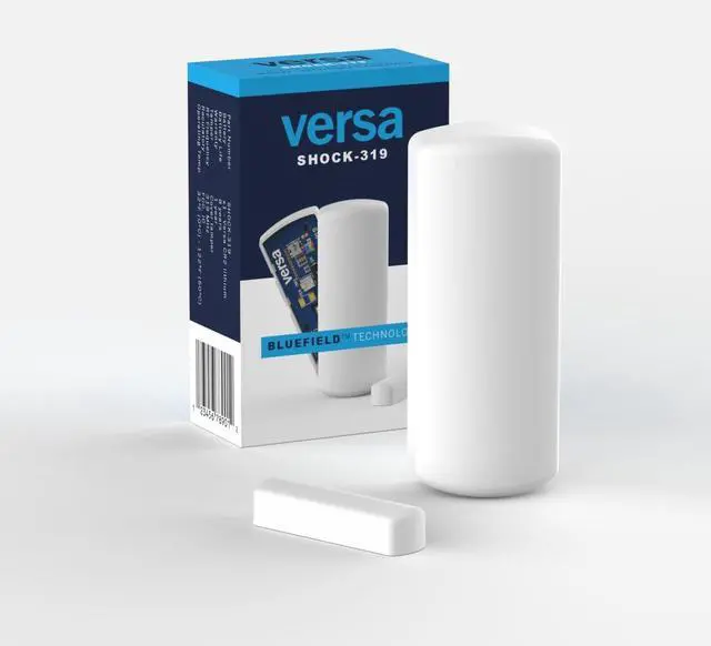 Main image of Versa SHOCK-319 Wireless Door/Window + Shock Sensor 319.5 MHz Bluefield LED, Adjustable Sensitivity, 5+ Year CR2 Battery