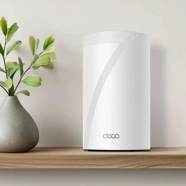 Alt view image 2 of 3 - TP-Link Deco 7 Pro Mesh Wi-Fi 7 System (BE13000) Tri-Band Whole Home Coverage up to 8,100 Sq. Ft., 10G/5G/2.5G Multi-Gig Ports, Connects 200+ Devices, Replaces Router & Extender, 3-Pack