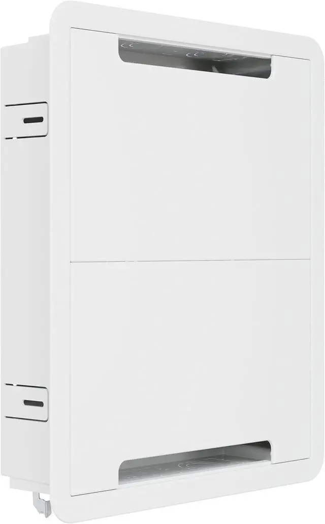 Alt view image 2 of 4 - Legrand On-Q 17 in-Wall Media Enclosure + 12-Port Cat6 Network Interface Module Recessed Structured Wiring Box with Ethernet Distribution Panel