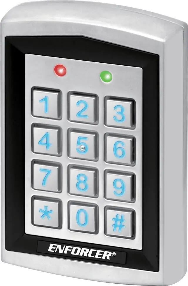 Alt view image 2 of 2 - Seco-Larm SK-1323-SPQ Pack of 2 Enforcer Standalone Proximity Card Reader and Keypad, Access Control System, 1000 Users Capacity, 26-bit Output, Backlit Keys, IP66, Adjustable Relay Output, 12-24V DC