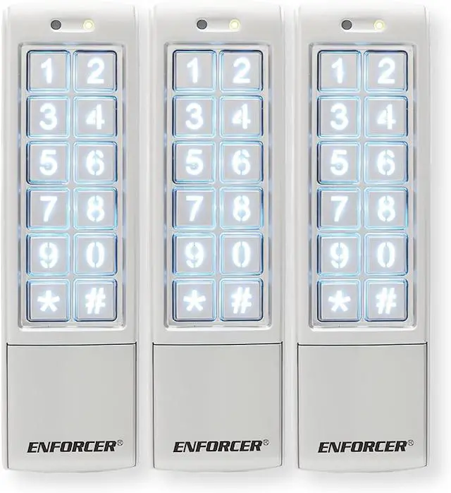 Alt view image 6 of 6 - Seco-Larm SK-2323-SDQ Pack of 3 Weatherproof Digital Access Keypads, Mullion-Style, 1010 User Codes, Dual 1A Form C Relays, Weather-Resistant, 2 Multi-Colored Status LEDs, Optical Tamper Sensor