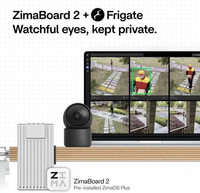 Alt view image 6 of 7 - zimaboard 2 832 x86 Home NAS, Quad-Core N150, 8GB DDR5, 32GB eMMC, PCIe 3.0×4 Expansion, Dual SATA 3.0 & Dual 2.5GbE, Fanless 24/7 Storage Server with ZimaOS for Docker, Media, Backup, Home Lab
