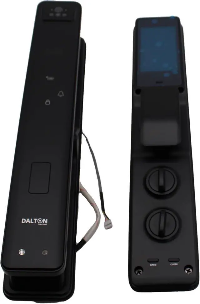 Alt view image 3 of 6 - Dalton P90 Smart Lock - 3D Face & Finger Vein Recognition, Fingerprint, WiFi, PIN Code, IC Card, Key, Alexa/Google Compatible, Anti-Pry Alarm, Durable Aluminum Alloy - Black