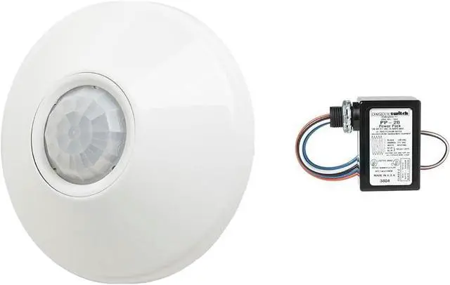 Main image of Sensor Switch CMR PDT 10 Dual Tech Ceiling Mount Occupancy Sensor 28ft Range & PP20 Power Pack Circuit Protection