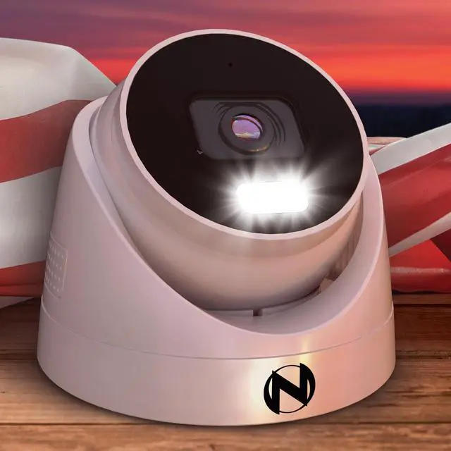 Alt view image 3 of 4 - Night Owl 4K (8MP) Wired IP Metal Dome Security Camera with 2-Way Audio, Indoor/Outdoor Add-On Camera for Compatible NVR Systems