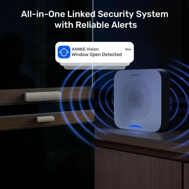 Alt view image 7 of 7 - ANNKE 9-Piece All-in-One Wireless Alarm System, Home & Business Security System with 24/7 Monitoring, Flexible DIY Wireless Security, Simple Setup, Mobile App Control, No Monthly Fee
