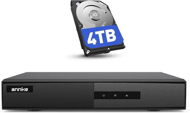 Main image of ANNKE 8CH DVR for Security Camera, 3K Lite Hybrid 5-in-1 CCTV Digital Video Recorder, Supports 8 Channel TVI/AHD/CVI/CVBS Analog and 2CH IP Cams, 24/7 Video Recording for Home Surveillance, 4TB HDD