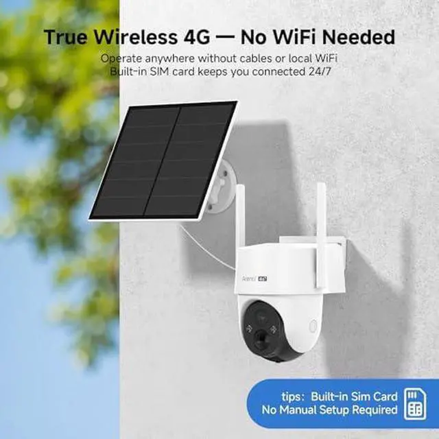 Alt view image 2 of 7 - Arenti 4G Solar & WiFi Security Camera System: 2K 4G LTE Cellular Camera with 8W Solar Panel (AOV 24/7 Recording) + 3MP Wireless Magnetic Battery Camera (340° Pan), Night Vision, AI Detection, 2-Pack