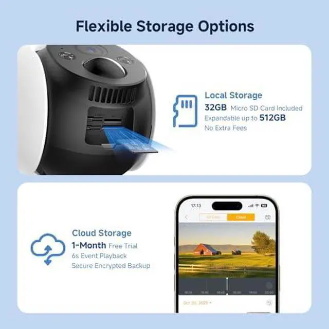 Alt view image 7 of 7 - Arenti 4G Solar & WiFi Security Camera System: 2K 4G LTE Cellular Camera with 8W Solar Panel (AOV 24/7 Recording) + 3MP Wireless Magnetic Battery Camera (340° Pan), Night Vision, AI Detection, 2-Pack