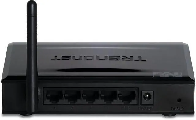 Alt view image 4 of 5 - TRENDnet 150Mbps Wireless N Home GREENnet Router TEW-651BR (Piano Black)