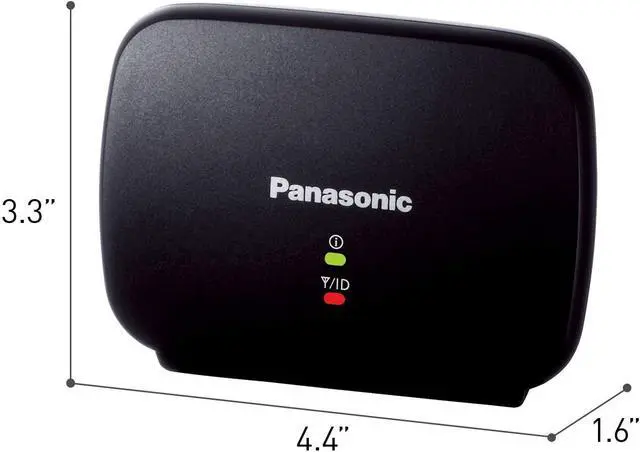 Alt view image 3 of 5 - Panasonic KX-TGA407B Range Extender for DECT 6.0 Plus Cordless Phone Systems Black
