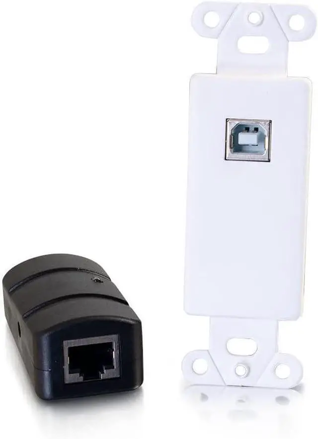 Main image of C2G 1-Port USB 2.0 Over Cat6 Wall Plate to Box Extender - up to 150ft