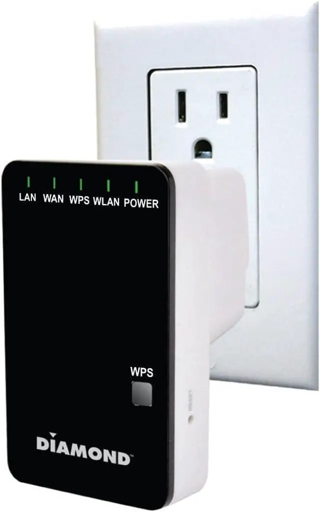 Alt view image 2 of 3 - Diamond Multimedia Wireless Repeater Range Extender with Wi-Fi Access Point, Wi-Fi Bridge and Router Device (WR300NR)
