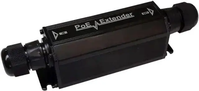 Main image of Power Over Ethernet Extender, Gigabit, 802.3at Compatible Input and Output, 2 Pair or 4 Pair Input, 40C to +70C Operating Temp, Weatherproof