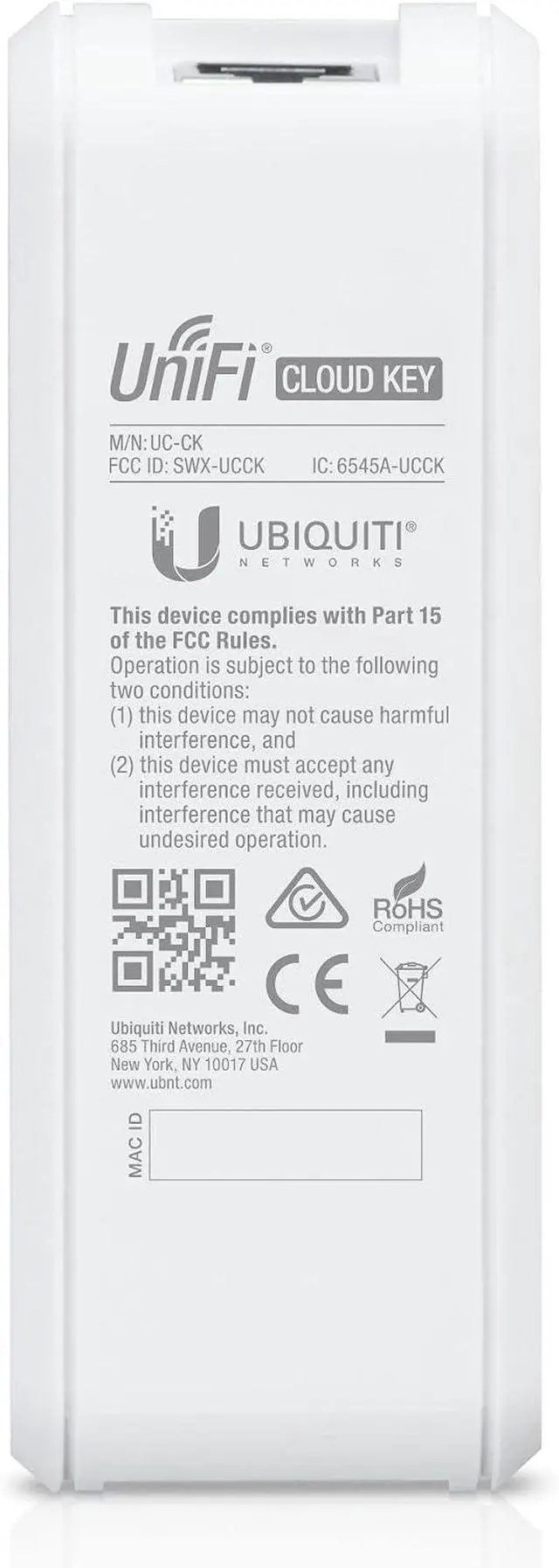Alt view image 6 of 6 - Ubiquiti UniFi Cloud Key (UC-CK),White