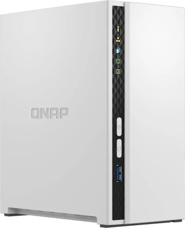 Main image of QNAP TS-233-US 2 Bay Affordable Desktop NAS with ARM Cortex-A55 Quad-core Processor and 2 GB DDR4 RAM (Diskless)