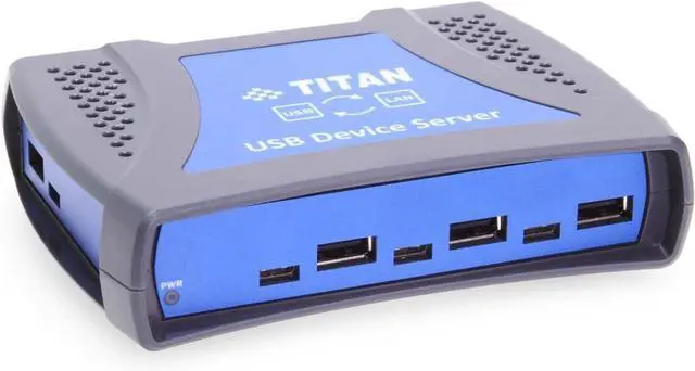 Main image of Coolgear 8 Port USB 2.0 Network Device Server Hub Ethernet-Enabled USB-A & USB-C Connectivity, Secure Sharing & Remote Access for Industrial & Commercial Use