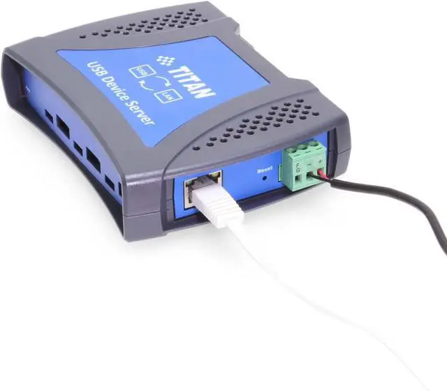 Alt view image 4 of 4 - Coolgear 8 Port USB 2.0 Network Device Server Hub Ethernet-Enabled USB-A & USB-C Connectivity, Secure Sharing & Remote Access for Industrial & Commercial Use