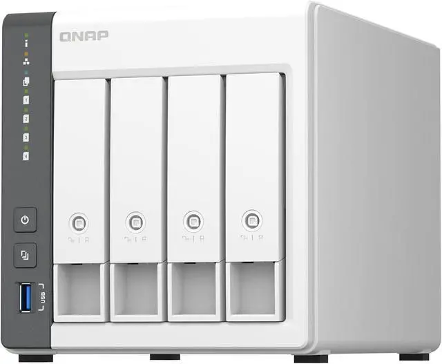 Alt view image 5 of 6 - QNAP TS-433-4G-US Storage NAS (2.0GHz 4-core Cortex-A55 ARM/4GB built-in/1x2.5Gigabit Ethernet Port (2.5G/1G/100M)/4BAYS/80TB/TOWER/*NO HDD*)