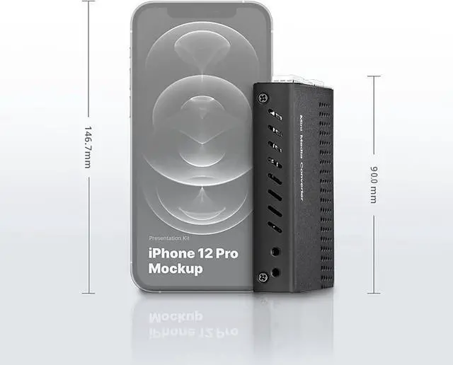 Alt view image 3 of 4 - 10G Media Coverter, 10 Gigabit Fiber to 10G Copper UTP Ethernet Media Converter, Mini Unmanaged 1x 100M/1G/2.5G/5G/10GBase-T RJ45 to 1x 10GBase-X SFP+ Slot 10Gigabit Ethernet Media Converter