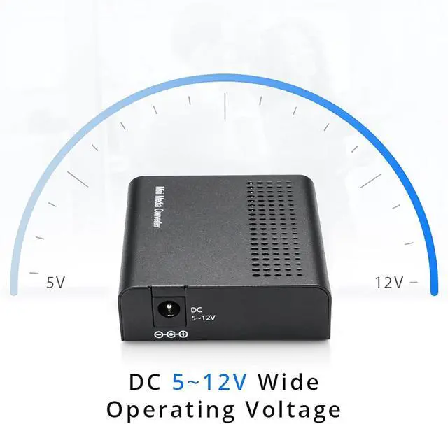 Alt view image 4 of 4 - 10G Media Coverter, 10 Gigabit Fiber to 10G Copper UTP Ethernet Media Converter, Mini Unmanaged 1x 100M/1G/2.5G/5G/10GBase-T RJ45 to 1x 10GBase-X SFP+ Slot 10Gigabit Ethernet Media Converter