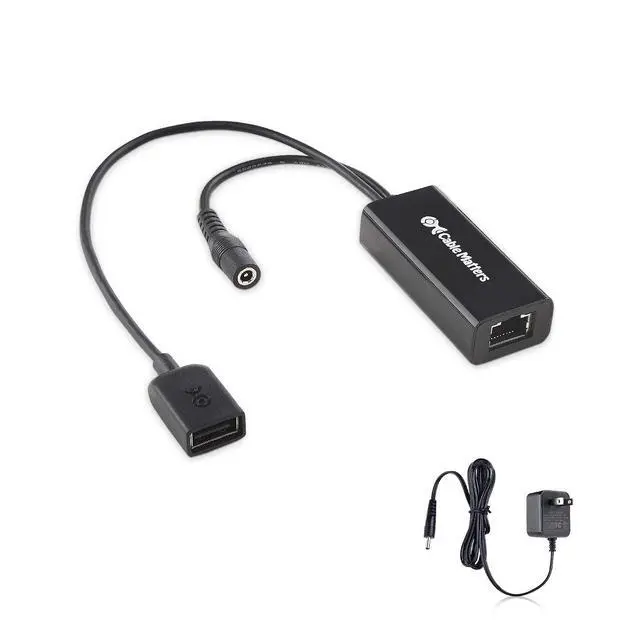 Alt view image 5 of 7 - Cable Matters USB 2.0 Over Ethernet Extender with Power Adapter, 150ft