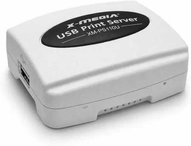 Main image of X-MEDIA XM-PS110U 1-Port 10/100Mbps Fast Ethernet USB Print Server