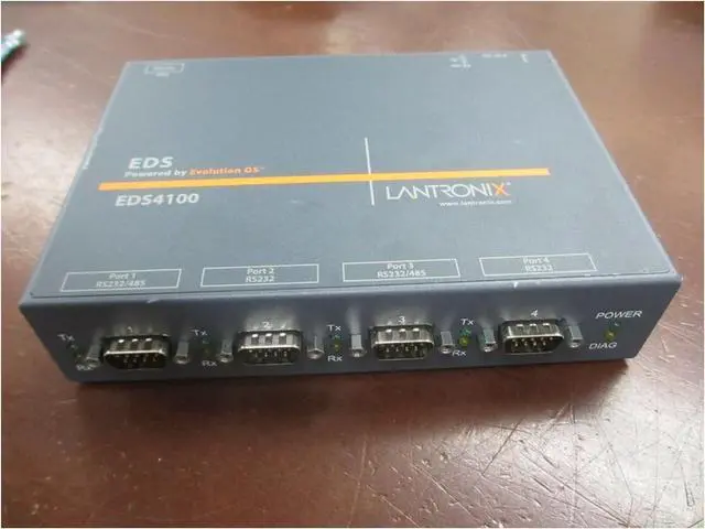 Main image of Lantronix EDS Serial-to-Ethernet Device Server - Multiple RS-232/422/485 Ports, Full TCP/IP Stack and SSL/TLS, SSH and AES Secure tunneling - ED41000P0-01