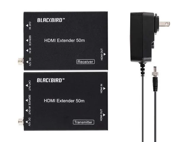 Alt view image 6 of 6 - Monoprice Blackbird 4K HDMI Extender, 50m - 4K HDMI Extension to 164 Feet, HDMI 2.0, HDCP 2.2, 18Gbps