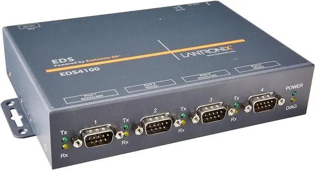 Alt view image 3 of 6 - Lantronix EDS Serial-to-Ethernet Device Server - Multiple RS-232/422/485 Ports, Full TCP/IP Stack and SSL/TLS, SSH and AES Secure tunneling - ED41000P2-01
