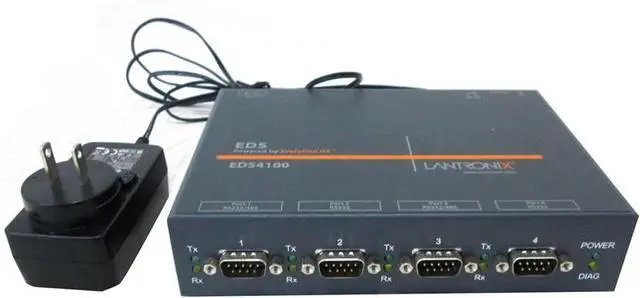 Alt view image 6 of 6 - Lantronix EDS Serial-to-Ethernet Device Server - Multiple RS-232/422/485 Ports, Full TCP/IP Stack and SSL/TLS, SSH and AES Secure tunneling - ED41000P2-01