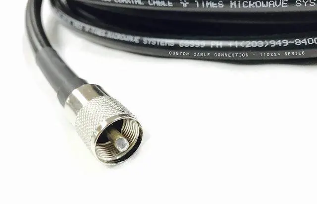 Alt view image 3 of 5 - Custom Cable Connection UHF PL259 Male to UHF PL259 Male LMR400 Times Microwave 50 Ohm Coax Low Loss Antenna Cable for Ham Radio, WLAN, CB Radio and WiFi Antenna Feeders (25 Foot)