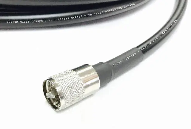 Alt view image 4 of 5 - Custom Cable Connection UHF PL259 Male to UHF PL259 Male LMR400 Times Microwave 50 Ohm Coax Low Loss Antenna Cable for Ham Radio, WLAN, CB Radio and WiFi Antenna Feeders (25 Foot)